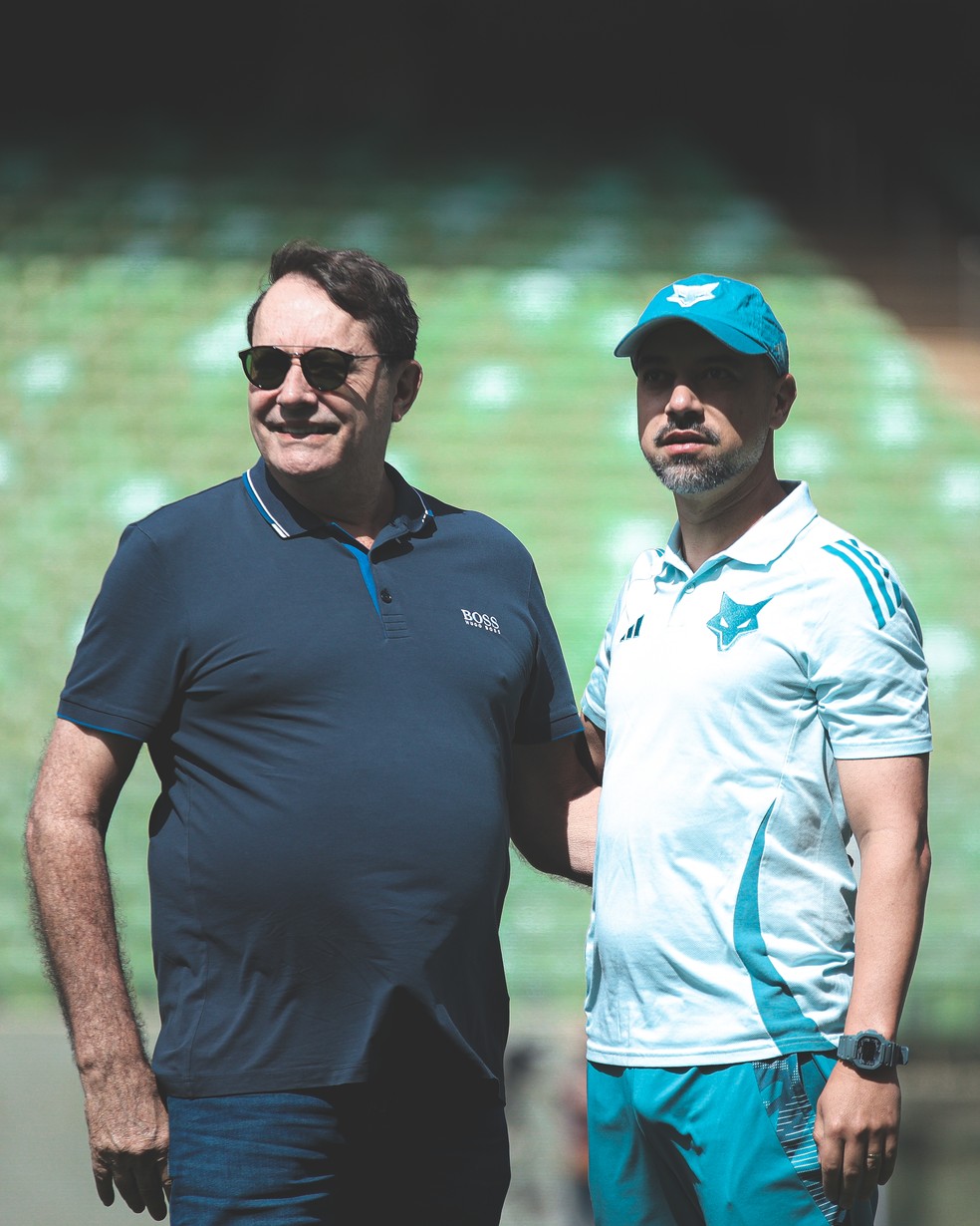 Pedro Lourenço e Jonas Urias, Cruzeiro — Foto: Gustavo Martins/ Cruzeiro