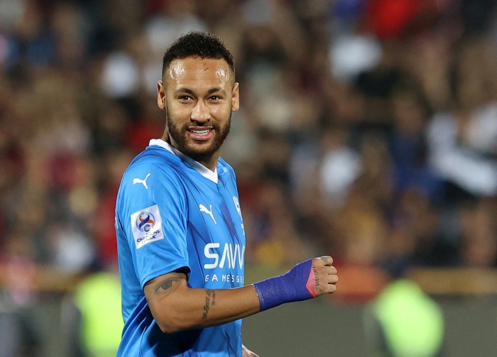 Nassaji Mazandaran v Al Hilal  Neymar marca primeiro gol  Foto: Majid Asgaripour/WANA