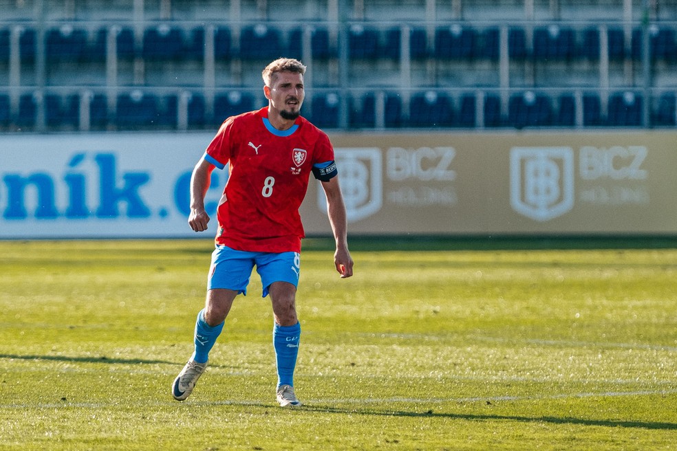 Michal Sadílek, então meia e capitão da República Tcheca 