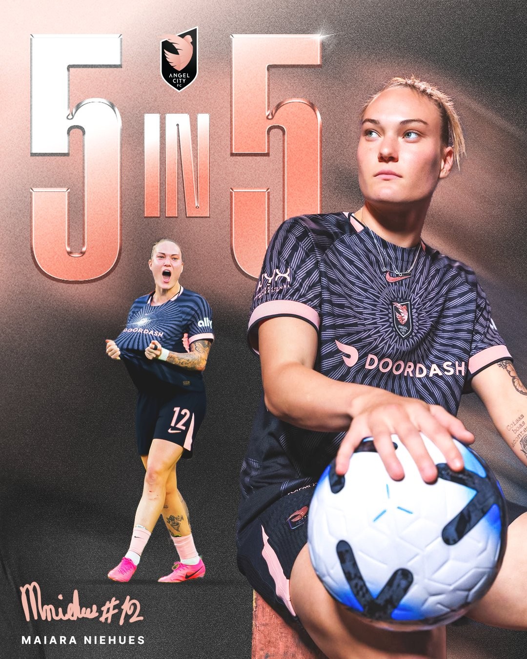 Maiara se torna primeira brasileira a marcar em cinco jogos seguidos na NWSL: "Colhendo o que foi plantado"