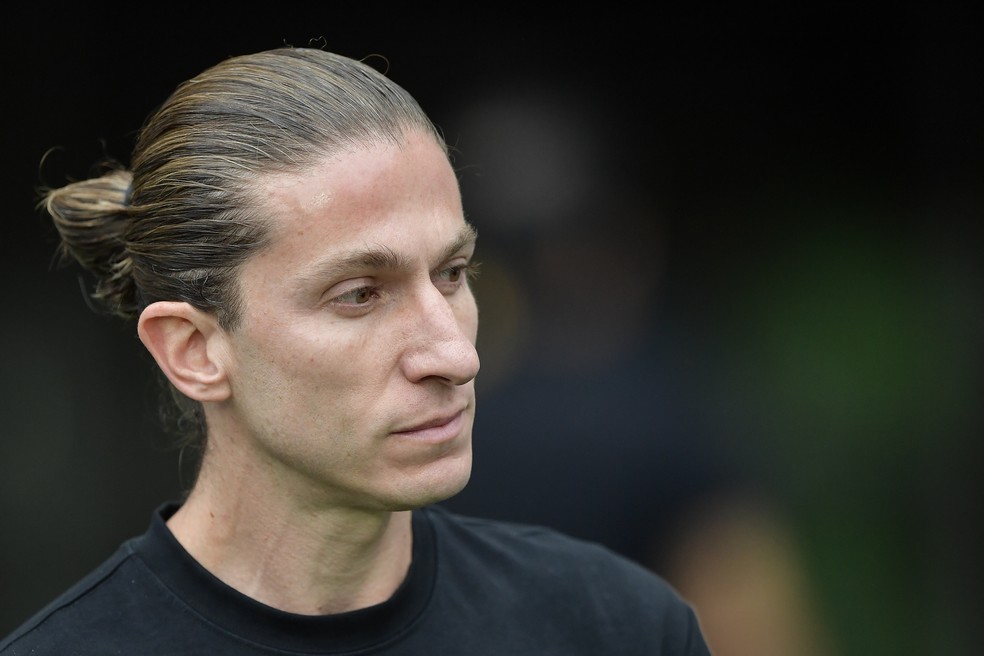 Filipe Lus no jogo entre Flamengo x Palmeiras  Foto: Thiago Ribeiro/AGIF