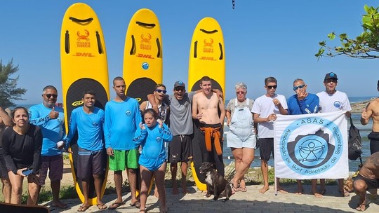 Atletas do ASAS Surf Adaptadonovos cassinosSaquarema se preparam para o Campeonato Brasileironovos cassinosParasurf, na Paraíba - Foto: (Divulgação / ASAS Surf Adaptado)