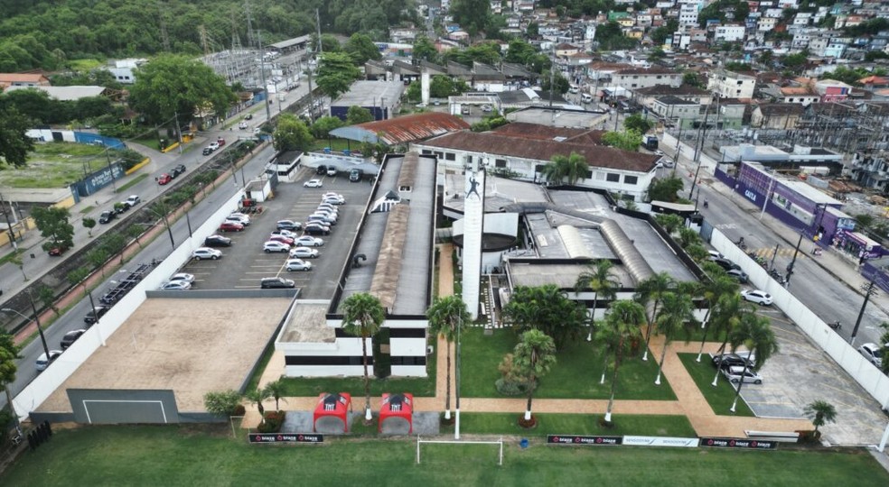 Estrutura do CT Rei Pelé para a refeitório e hotel — Foto: Site oficial do Santos