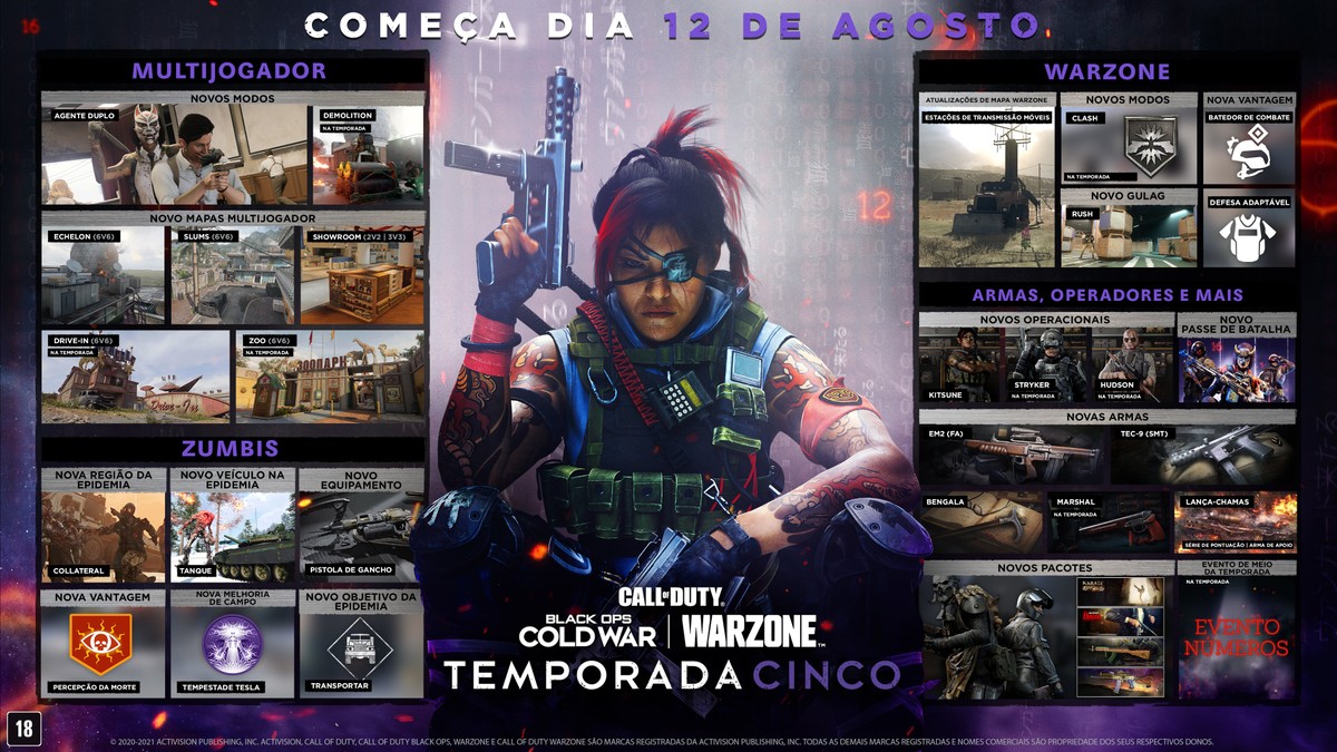 CoD: Cold War e Warzone: season 5 é anunciada; novidades | esports | ge