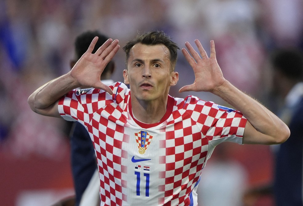 Budimir comemora gol da Croácia