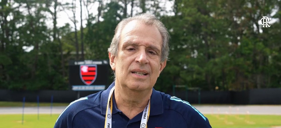 Bap, presidente do Flamengo, se incomodou com exposio de informao sobre Pedro  Foto: Divulgao / Flamengo