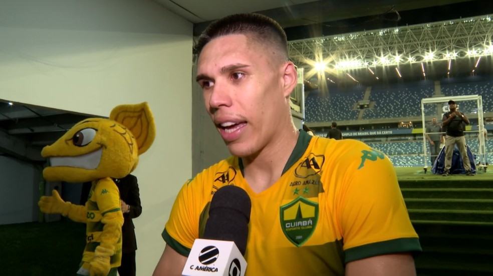 Calebe em entrevista pós-jogo