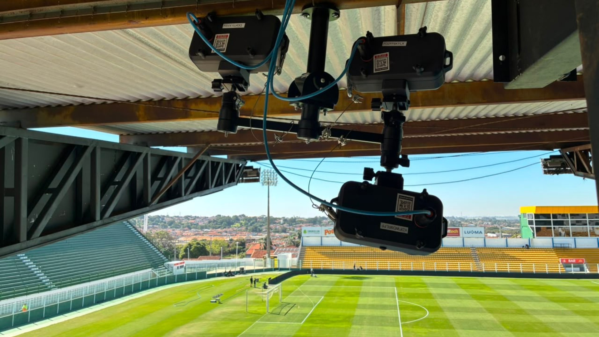 Estádio do Mirassol recebe sistema de impedimento semiautomático da CBF; veja as fotos