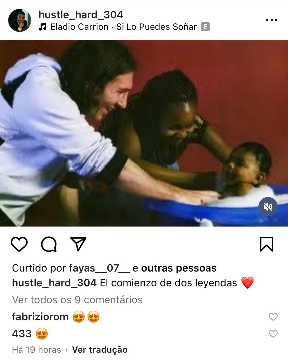 Mounir Nasroui, pai de Lamine Yamal, publicou a foto em sua conta pessoal no Instagram — Foto: Reprodução / Mounir Nasroui