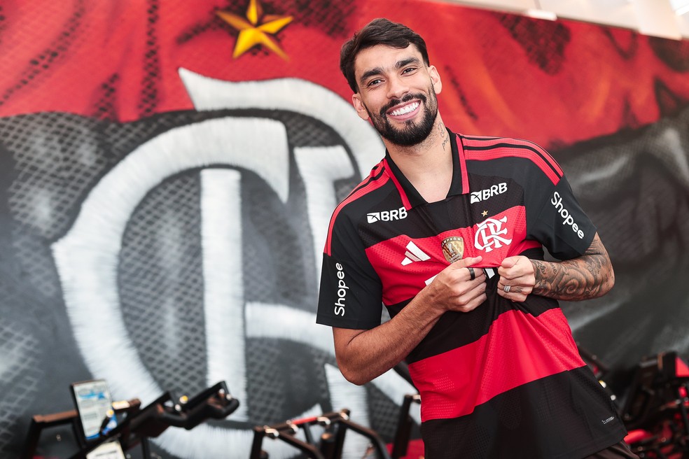 Paquet� em sua apresenta��o no Flamengo � Foto: Gilvan de Souza / Flamengo