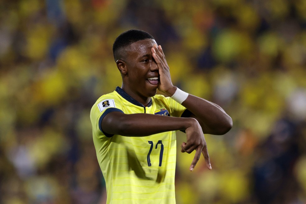 Alan Minda, da seleção do Equador — Foto: Franklin Jacome/Getty Images