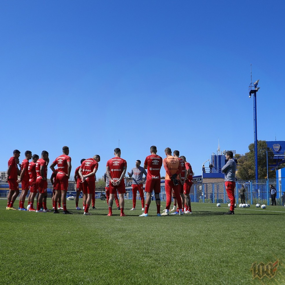 Athletico abre preparação para o jogo contra o Flamengo com treino no CT do Boca — Foto: Gustavo Oliveira/athletico.com.br