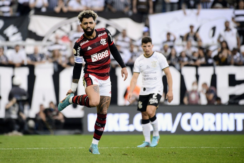 Gabigol em Corinthians x Flamengo — Foto: Marcos Ribolli / ge