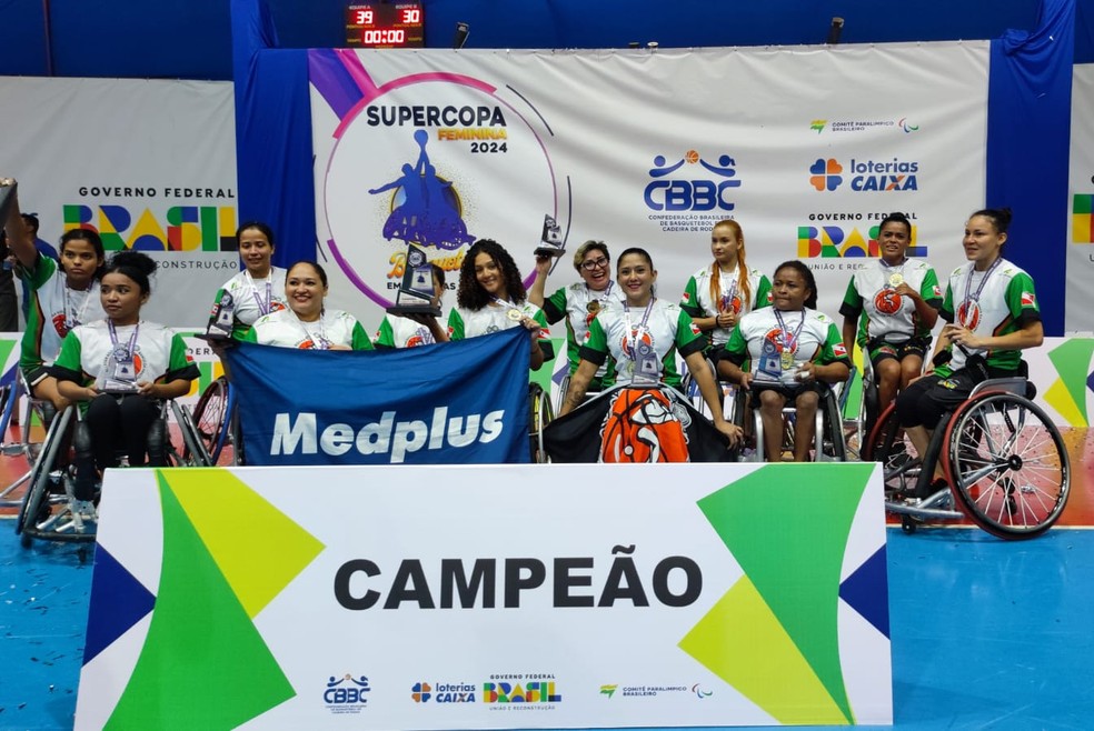 Ana Clara foi campeã pelo All Star Rodas na Supercopa Feminina de Basquete em Cadeira de Rodas — Foto: Arquivo Pessoal