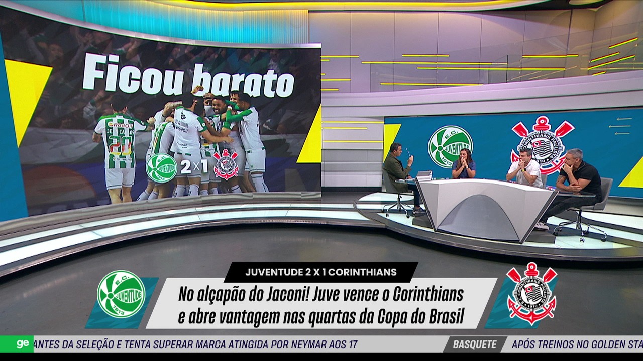 Juventude vencejogos de slots com bonus de cadastrocasa e abre vantagem na Copa do Brasil; “Hoje é um time melhor do que o Corinthians”, afirma Rizek