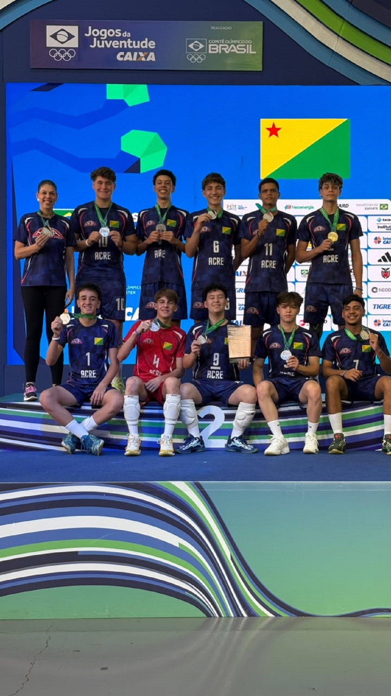 Colégio Meta fatura prata e garante acesso à 2ª divisão no vôlei masculino nos Jogos da Juventude