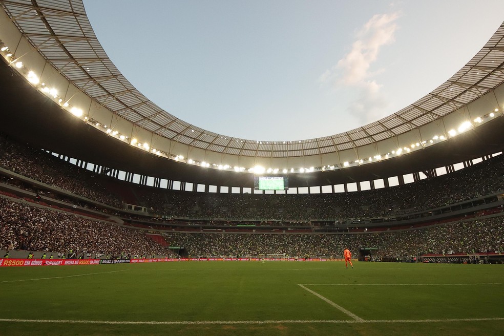Vasco x Palmeiras registrou o recorde de pblico em 2024  Foto: Lucas Magalhes / ge