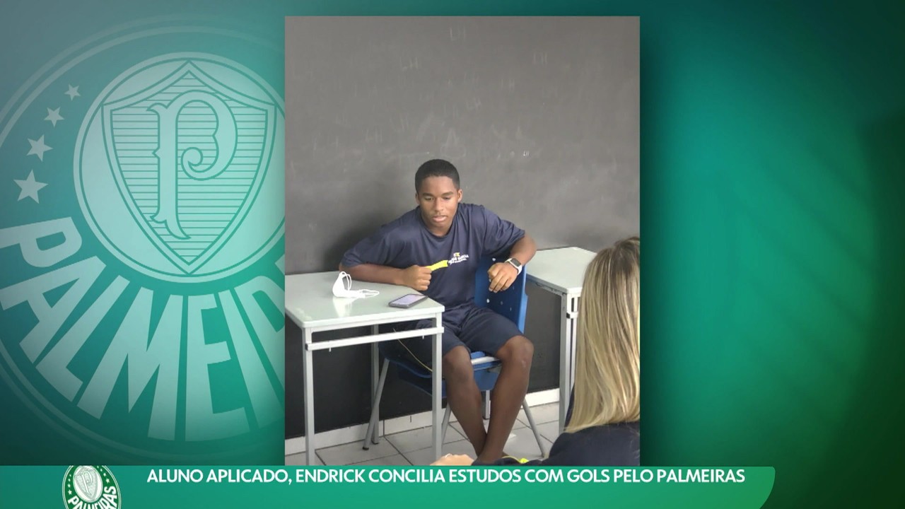 Aluno aplicado, Endrick concilia estudos com gols pelo Palmeiras