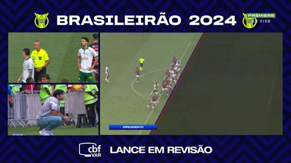 Flaco López, do Palmeiras, tem segundo gol anulado contra o Flamengo.