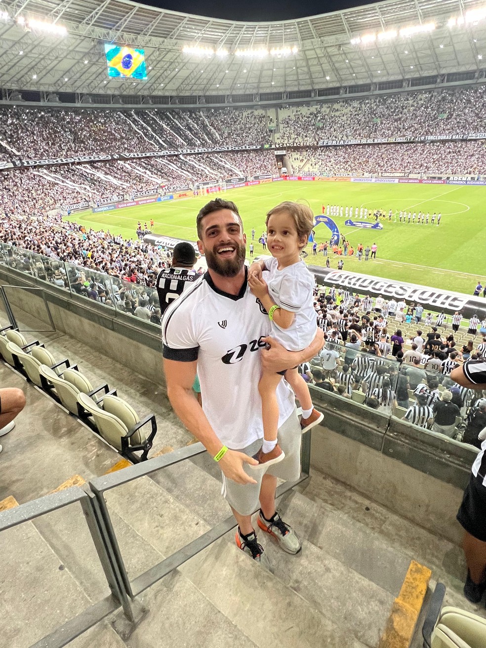 Diego Marinho e o filho Bernardo — Foto: Arquivo Pessoal