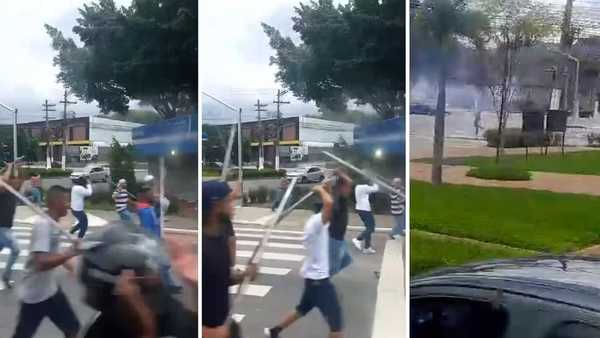 Torcedores de Corinthians e São Paulo brigam antes do clássico; veja vídeo