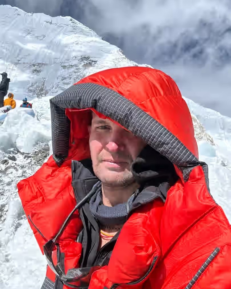 Adalberto Neto teve a expedição ao topo do Monte Everest interrompida — Foto: Reprodução/Redes Sociais
