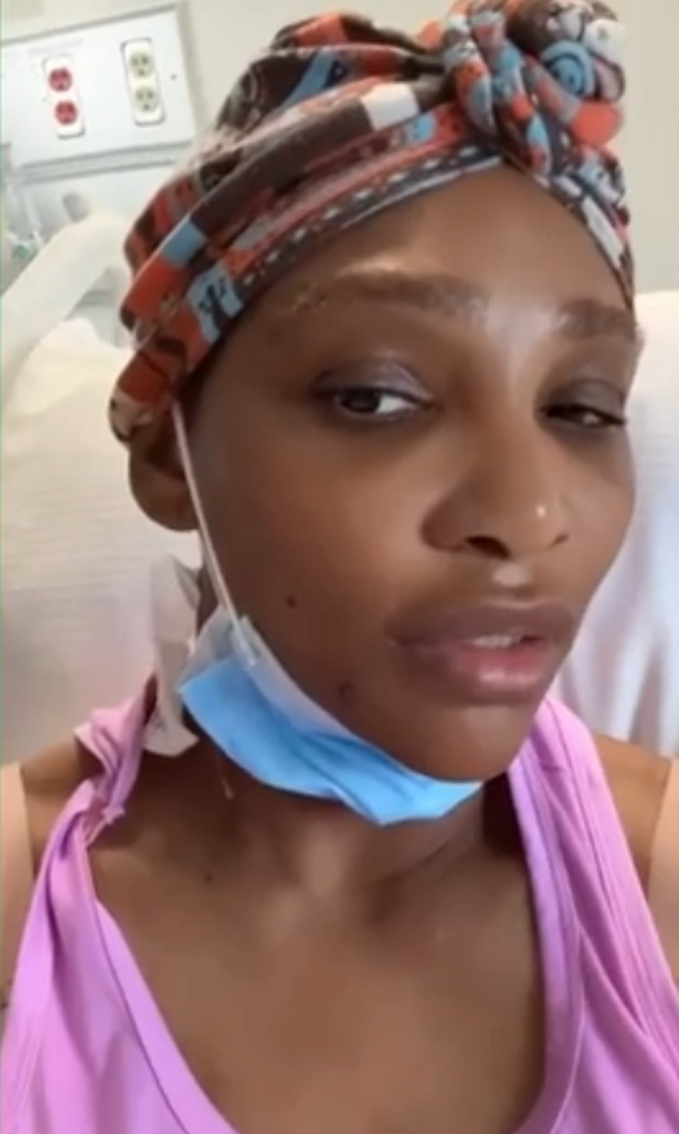 Ex-tenista Serena Williams revela que passou por uma cirurgia para retirada de um cisto do pescoço — Foto: Reprodução