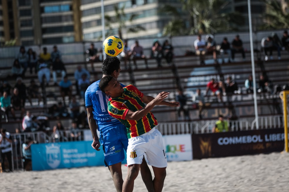 Campeonato Brasileiro de Clubes de Beach Soccer 2017 - Santos - Brasil -  07/01/2017 - 3º dia dos jogos, Sampaio Correa x Gremio - Foto: Marcello  Zambrana/AGIF (via AP Stock Photo - Alamy