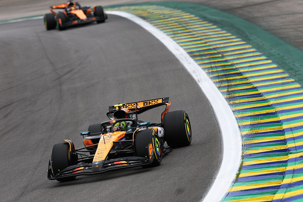 Lando Norris no GP de São Paulo de Fórmula 1 — Foto: Zak Mauger/LAT Images