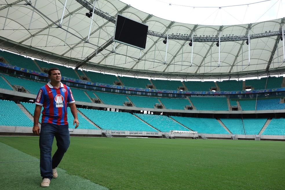 Nonato no novo estádio da Fonte Nova — Foto: Egi Santana