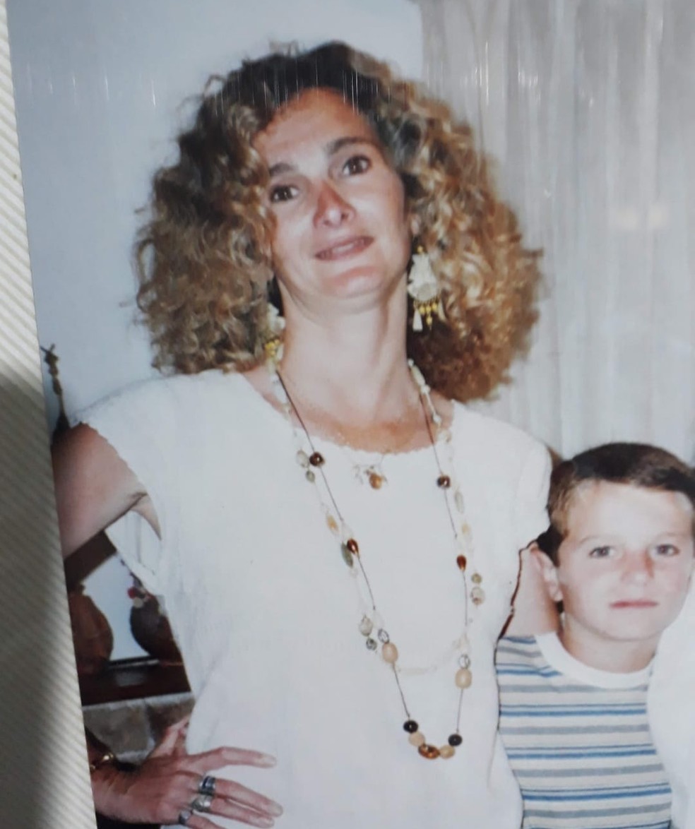 O pequeno Pablo Vegetti e a mãe, Alejandra — Foto: Arquivo Pessoal