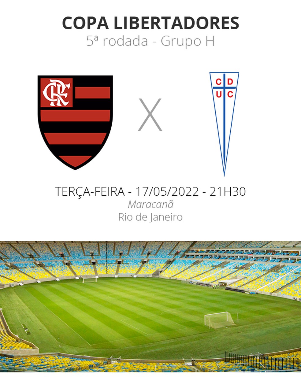 Jogo do Flamengo ao vivo: assista online gratis Universidad Católica x  Flamengo pela Libertadores