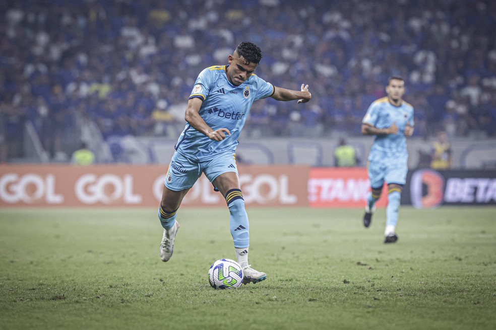 Bruno Rodrigues, atacante do Cruzeiro, durante o jogo contra o Bragantino — Foto: Flickr/Cruzeiro