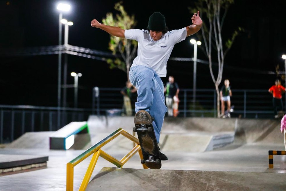 Nova pista de skate no Complexo da Arena Pantanal — Foto: Assessoria Secel