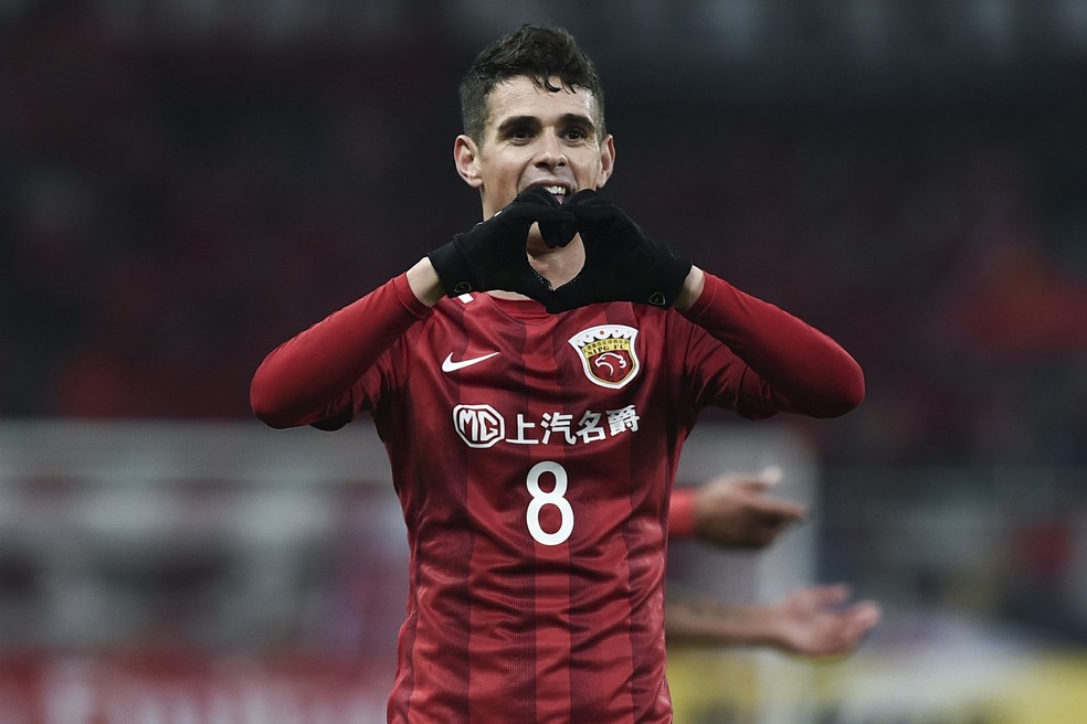 Oscar Shangai SIPG Liga dos Campeões da Ásia — Foto: Getty Images