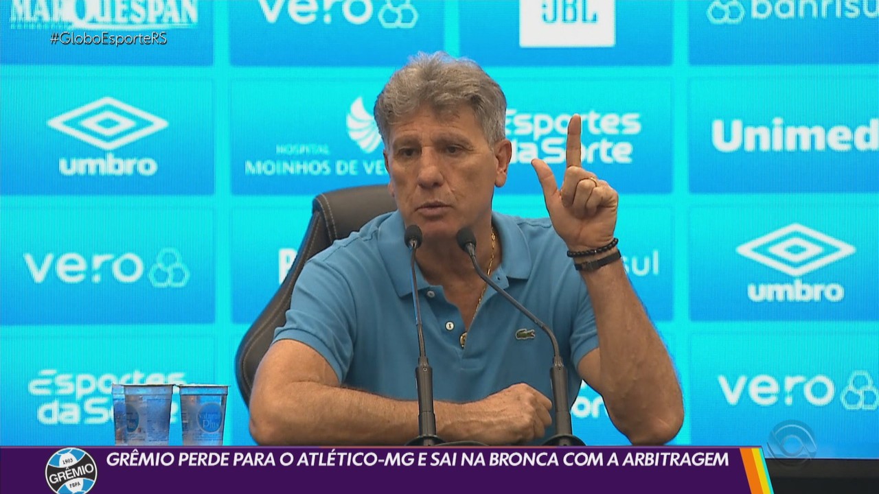 Grêmio perde para o Atlético-MG e sai na bronca com a arbitragem