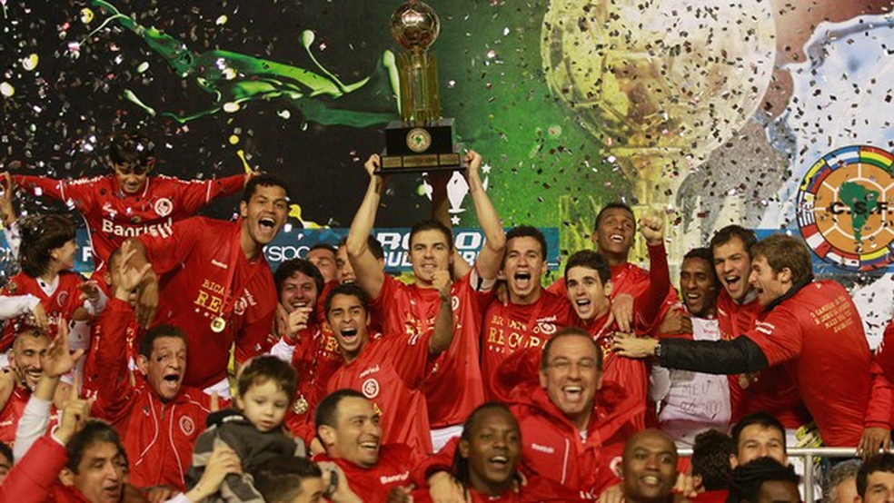 Recopa de 2011 foi último título internacional do Inter — Foto: AP