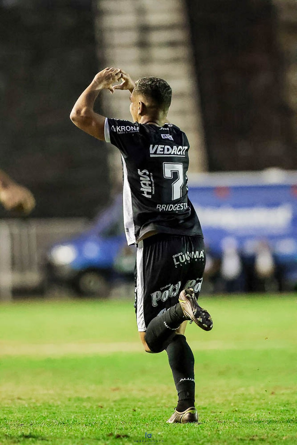 Vinicius Leite comemora o gol da Inter de Limeira diante do Cascavel — Foto: Foto: @joseaugustofotografias.96