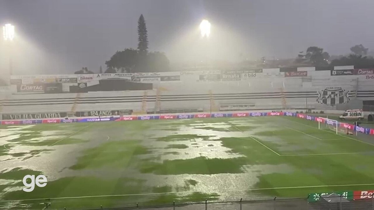 Chuva alaga Majestoso antes de Ponte x Corinthians; veja imagens