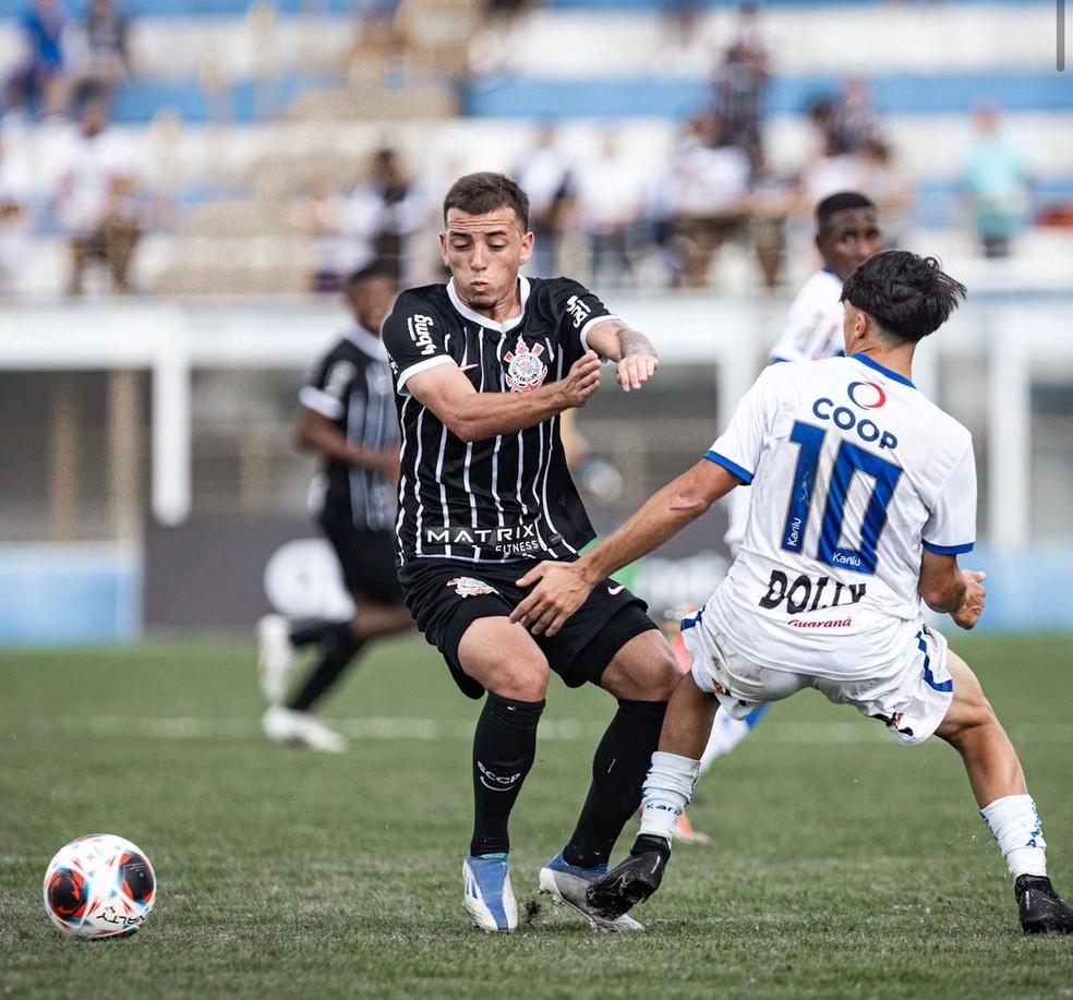 Ryan em Água Santa x Corinthians pelo sub-20 — Foto: Leonardo Lima/Divulgação Corinthians