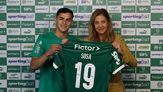 Sosa vê Palmeiras como salto na carreira após deixar Premier League: "Não é retrocesso" - Atacante de 25 anos vem do Nottingham Forest e assinou contrato até metade de 2030