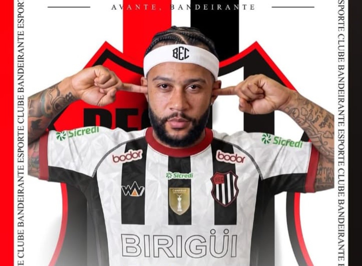 Bandeirante-SP faz brincadeira e anuncia Memphis Depay na terceira divisão