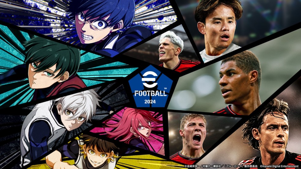 eFootball 2024 promove ação conjunta com anime dentro do jogo — Foto: Divulgação/Konami