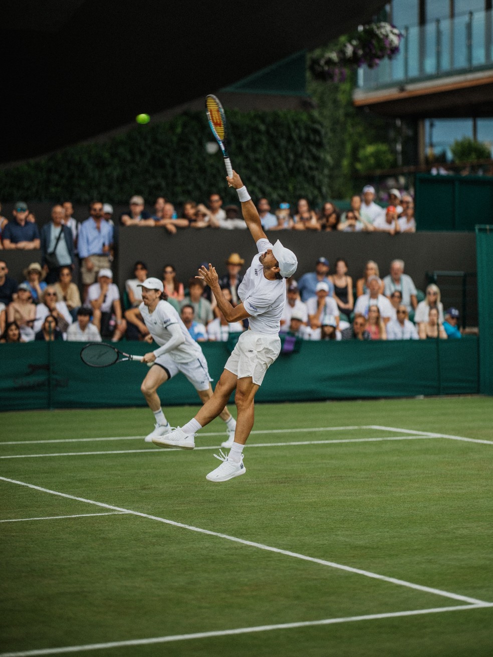 Fernando Romboli Wimbledon em ação nas duplas