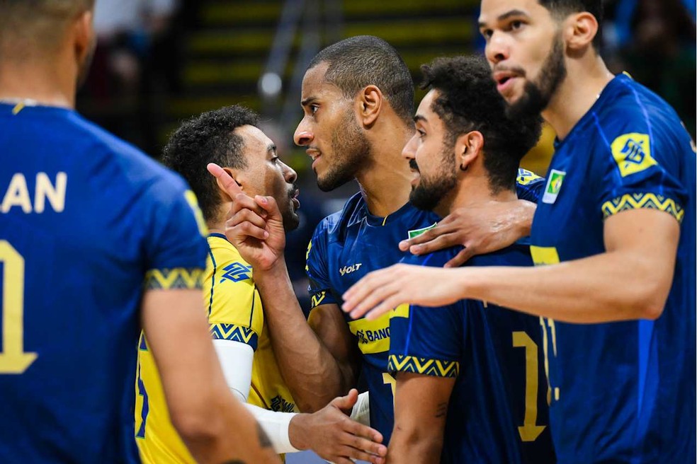 Brasil x República Tcheca vôlei Mundial Masculino — Foto: Divulgação/FIVB