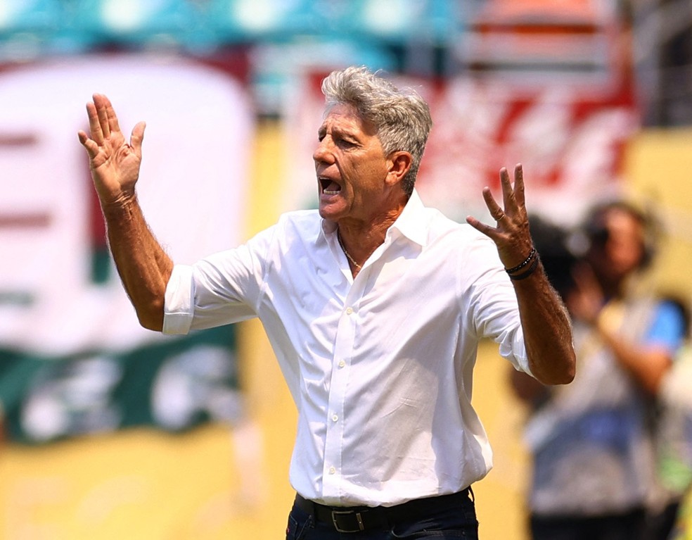 Renato Gaúcho em Fluminense x Mamelodi — Foto: REUTERS/Hannah Mckay