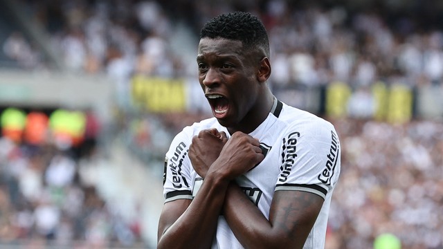 Luiz Henrique comemora gol em Atlético-MG x Botafogo, pela Conmebol Libertadores