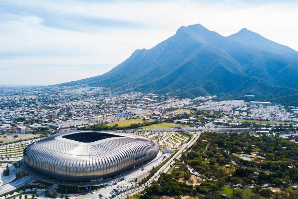 Estádio BBVA, em Monterrey, será uma das 16 sedes da Copa do Mundo de 2026 — Foto: Getty Images