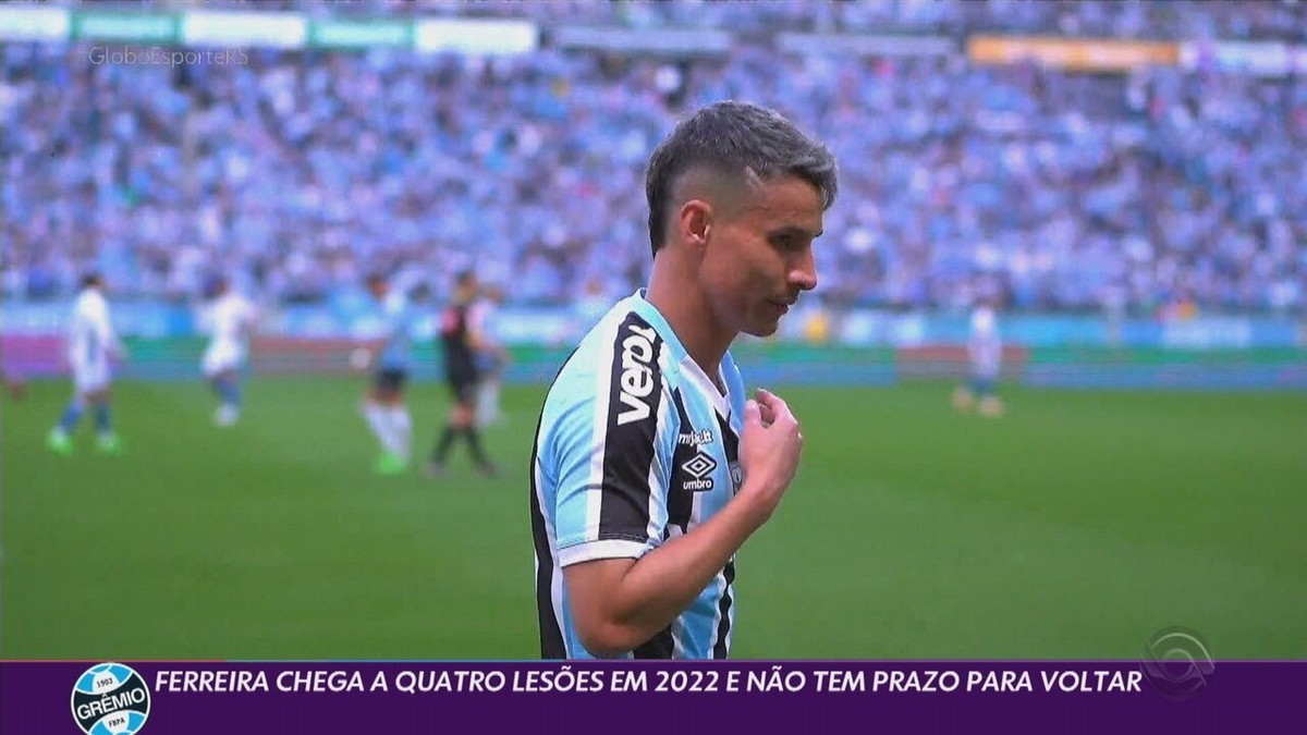 Atacante do Grêmio, Ferreira tem hérnia inguinal e passará por