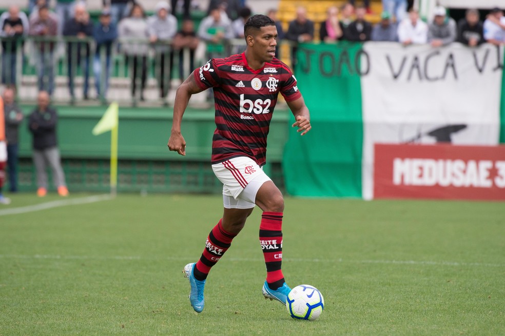 Berrío em ação pelo Flamengo em 2019 — Foto: Alexandre Vidal/Flamengo